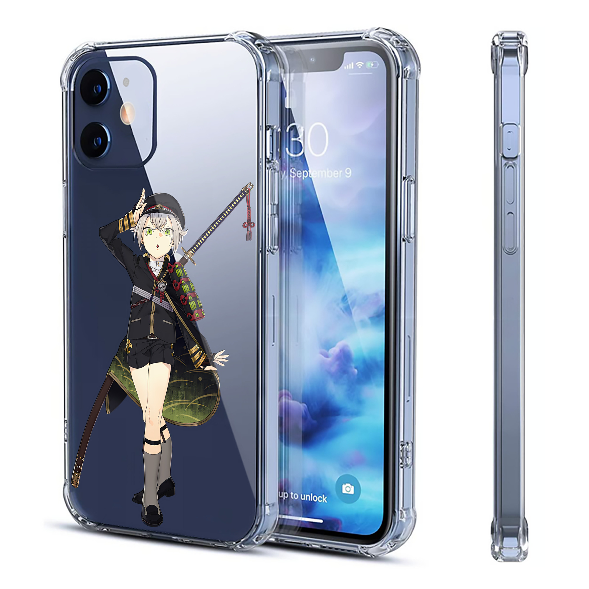 （画像用） 刀剣乱舞 Touken Ranbu 【iPhone 12シリーズ対応】透明スマホケース（クリアソフトケース）